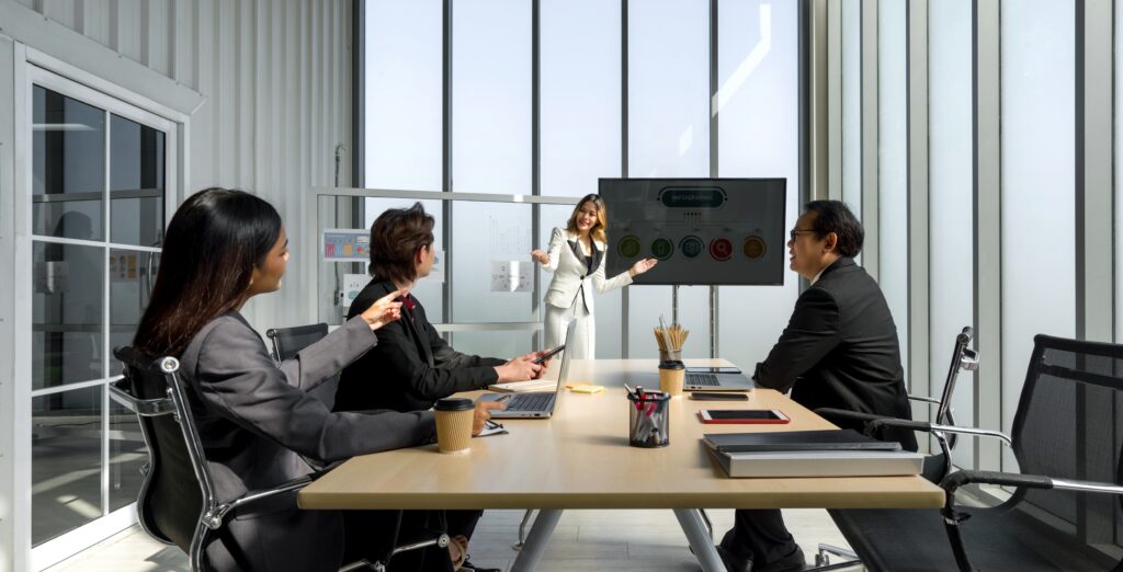 group of people developing their leadership skills