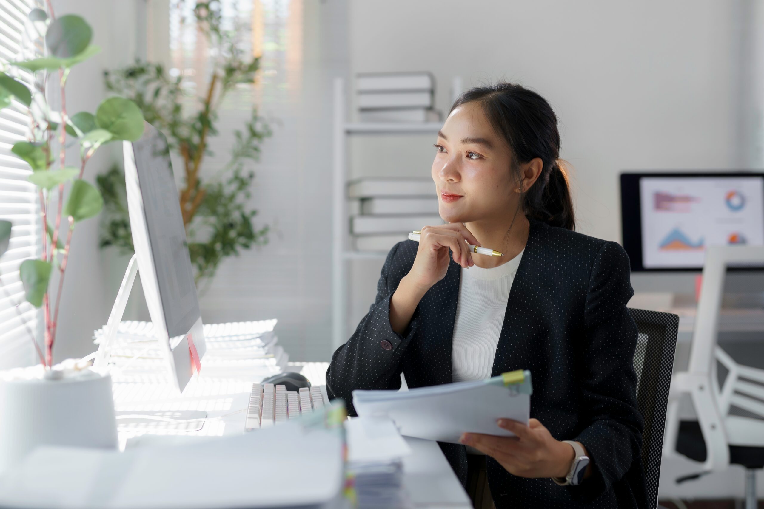 A woman starting her career in marketing